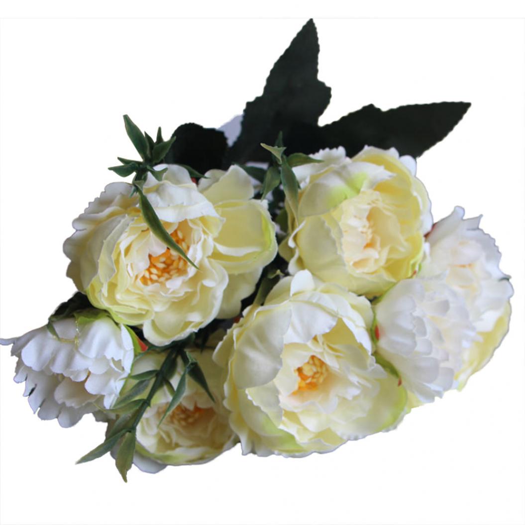 1шт искусственный цветочный сад DIY этап партии дома свадьба фестиваль ремесло декор белый