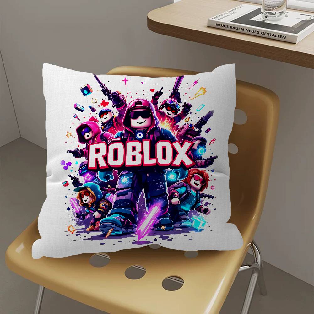 Sandbox Game R-RobloxS Cushion Cover Car Throw Pillow Case For Sofa Car Christmas Gift 40x40cm 45x45cm