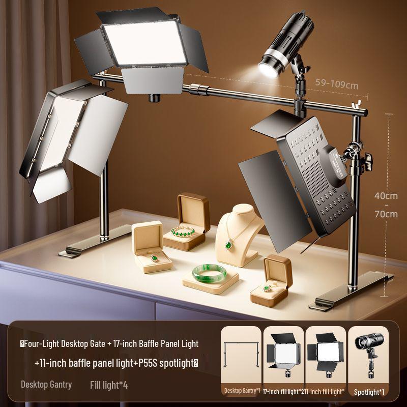 Broadcast Fill Light: LED Desktop Top Light for Live Room Photography and Professional Lighting