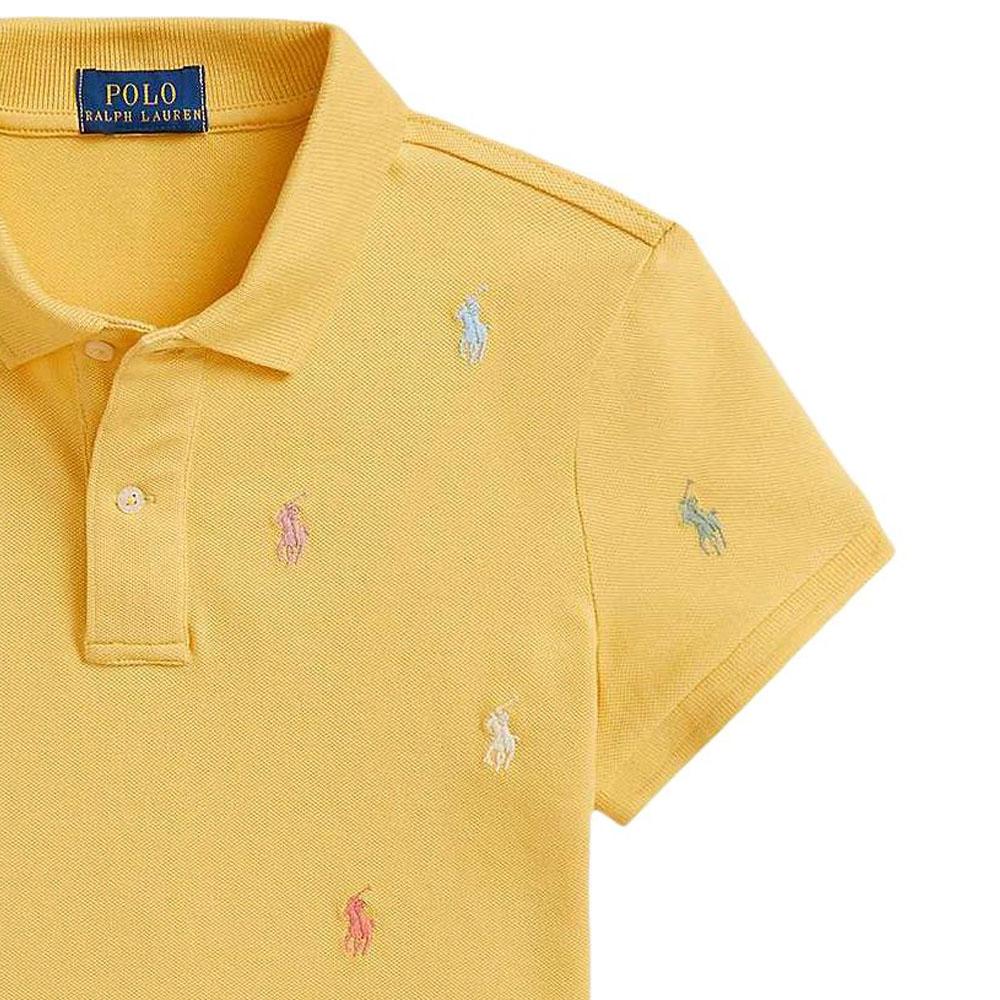 Polo Ralph Lauren Polo Shirt FW25 Printed Short Sleeve Little Pony Embroidery Yellow Kids Kids tops CWPOKNIG8020600-700