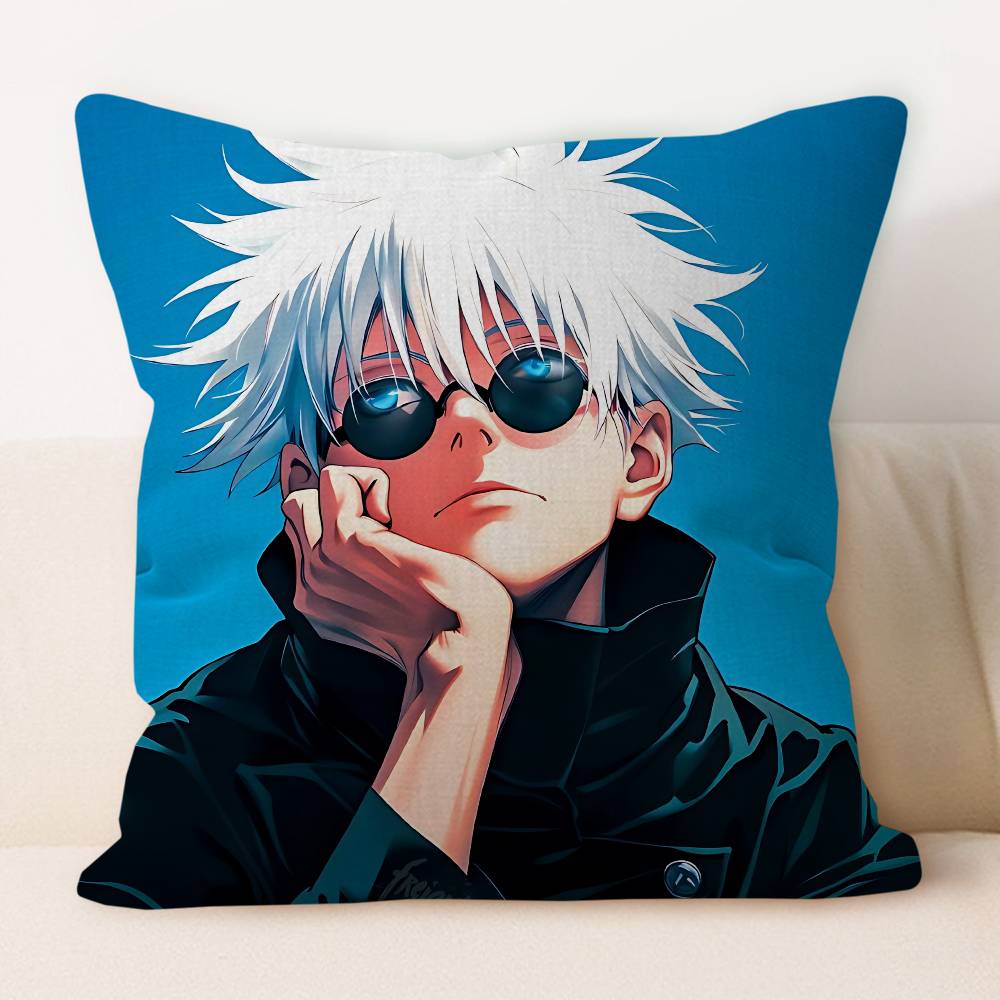 

S-Satoru Gojo Decorative Room Aesthetics Pillow Case Home Decor Bedroom Sofa Bed Couch Pillow Cover 45x45 12x12Inch