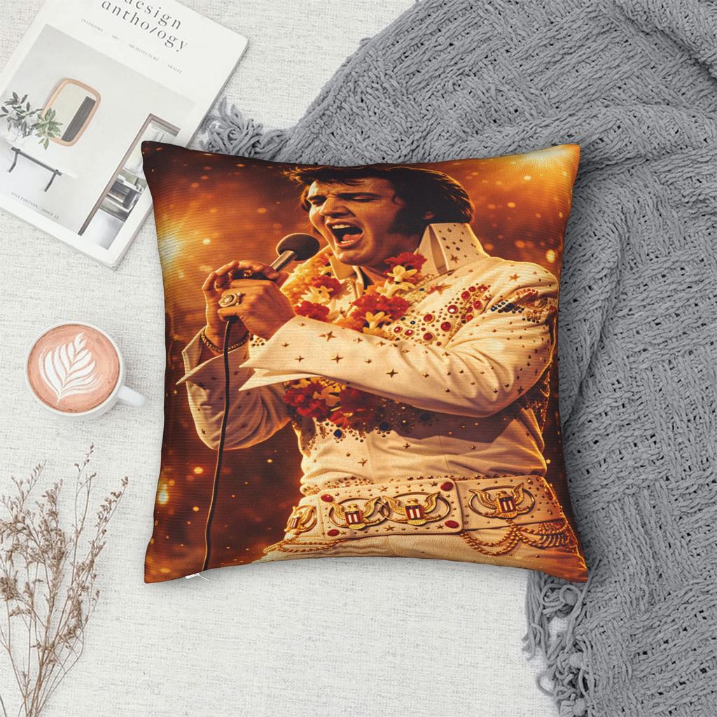 Pillow Cover E-Elviss Singer Novelty Pillow Case For Chair Sofa Home Decor Pillowcases
