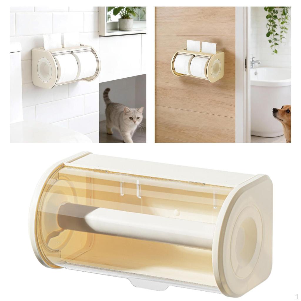 Paper Towel Holder Roll Organizer Tissue Papers Dispenser,with Top Storage Shelf Spice