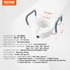VEVOR Raised Toilet Seat 5" (12.7 Cm) Height Raised 350 Lbs/158.8 Kg for Round and Elongated Toilet