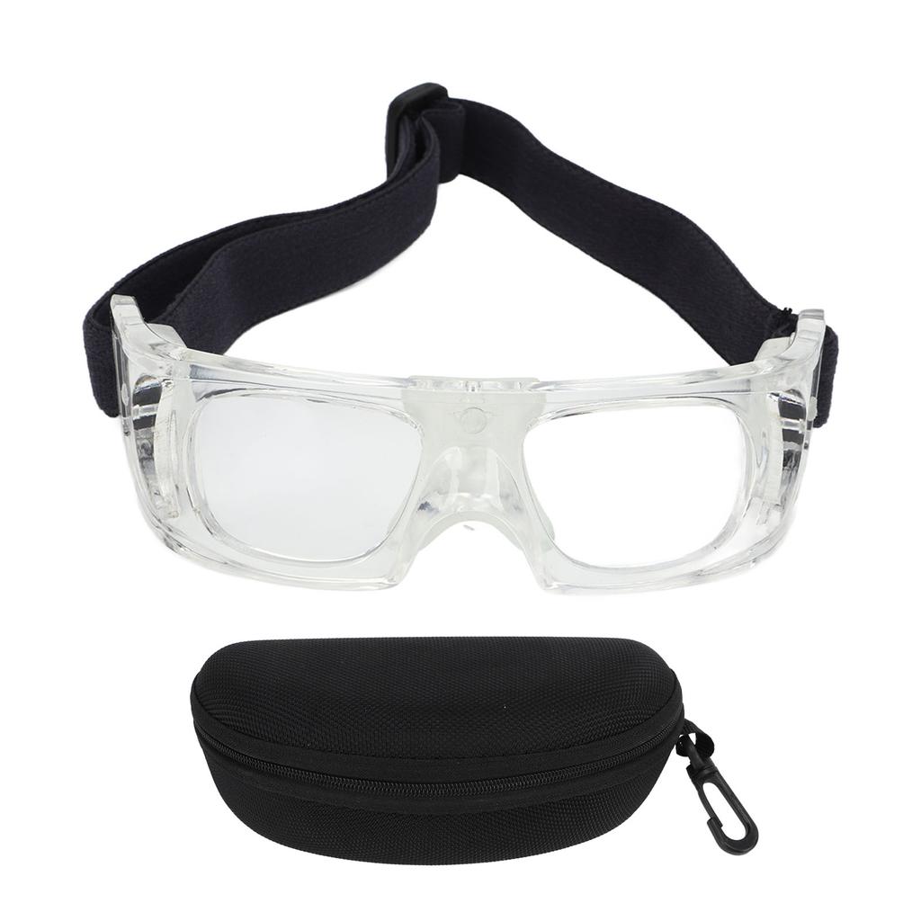 Gogle Sportowe Regulowany Design Zakrzywiona Rama Wytrzymały Materiał PC Ochronne Okulary do Koszykówki dla Dzieci