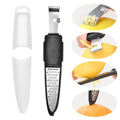 Lemon Grater Citrus Zester Shredder Tool Effortlessly Non-slip Handle Cheese Ginger for Home Kitchen