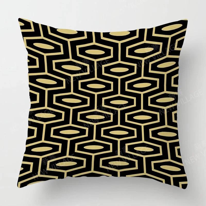 Nordic Fall Home Decor Autumn Throw Pillow Case Sofa Cushion Cover Modern   Geometry