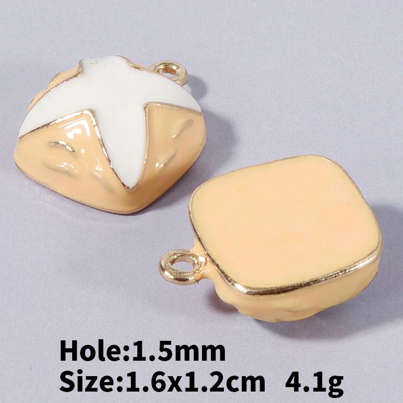 5/24pcs Cake Coffee Food Pendant Enamel Chilli/Strawberry/Cherry Charms For Jewelry Making Bulk DIY Bracelets Necklace Pendants