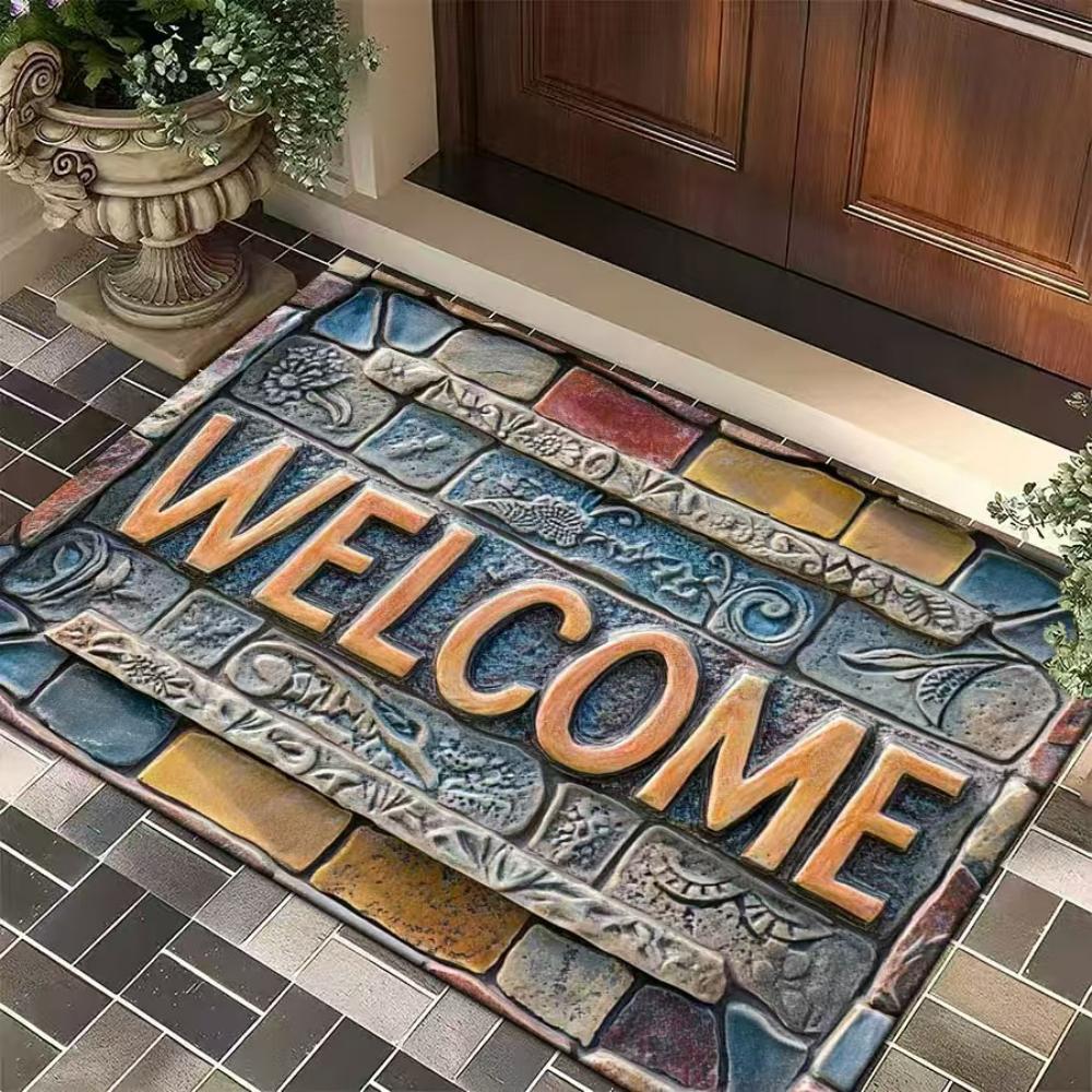 

Килимок кам яний для вхідних дверей, вітальний килимок, великий килимок для вхідних дверей, килимок для вітальні, кухні, вхідного залу, домашній декор, нековзкий килимок 30x50cm