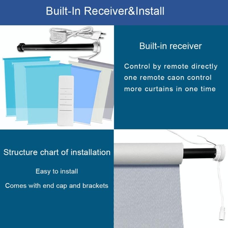 Intelligent Window Shade Motor with Programmable Timer Feature Advanced Roller Shade Automation Motor Simple Installs