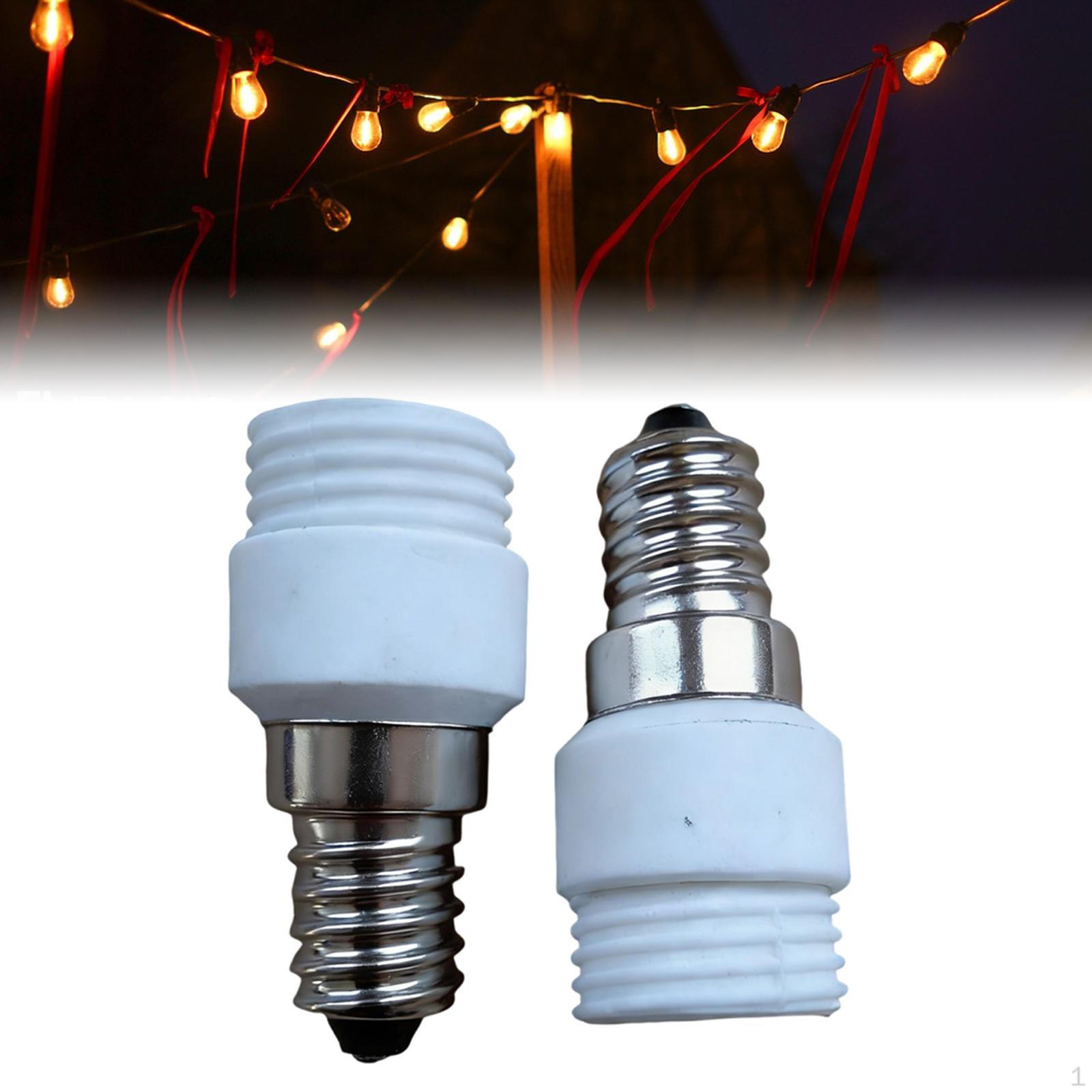 

2 Pieces E14 to G9 Light Adapter Bulb Base Converter Modern Adults Replacement Lamp Holder