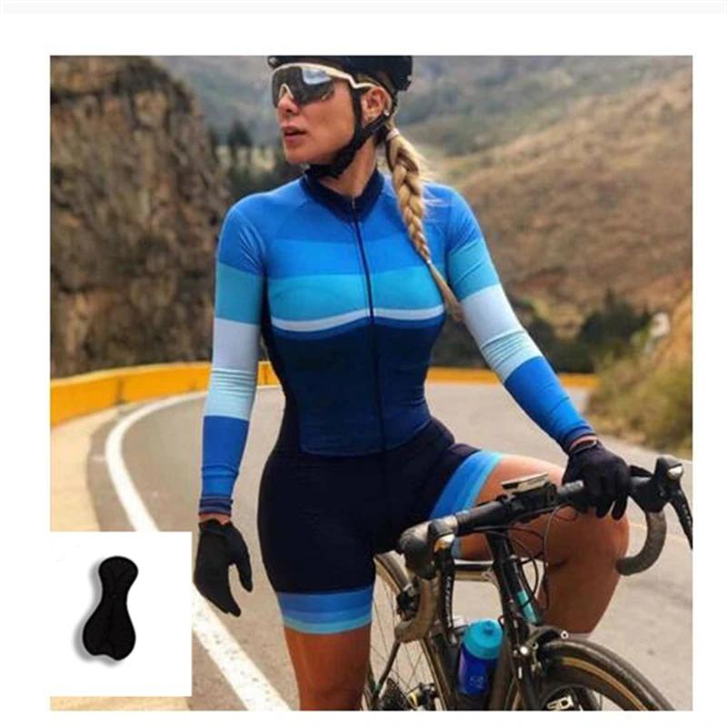 Yeni Toptan Özel Hızlı Kuruyan Kadın Triatlon Takımları, Dağ Bisikleti Yol Bisikleti Kıyafetleri Bisiklet Forması Tulum Seti