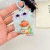 Custom Cartoon Star Head Doll Keychain with Wig - Bag Pendant & Phone Strap