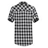 Red and Black Plaid Shirt Men Shirts   Summer Fashion Chemise Homme Mens Checkered Shirts Short Sleeve Shirt Men Blouse
