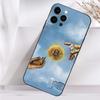 Bitcoin Digital Currency Phone Case For iPhone 16,15,14,13,12,11 Plus,Pro Max,XS,X,XR,SE,Mini,8,7 Soft Silicone Black Cover