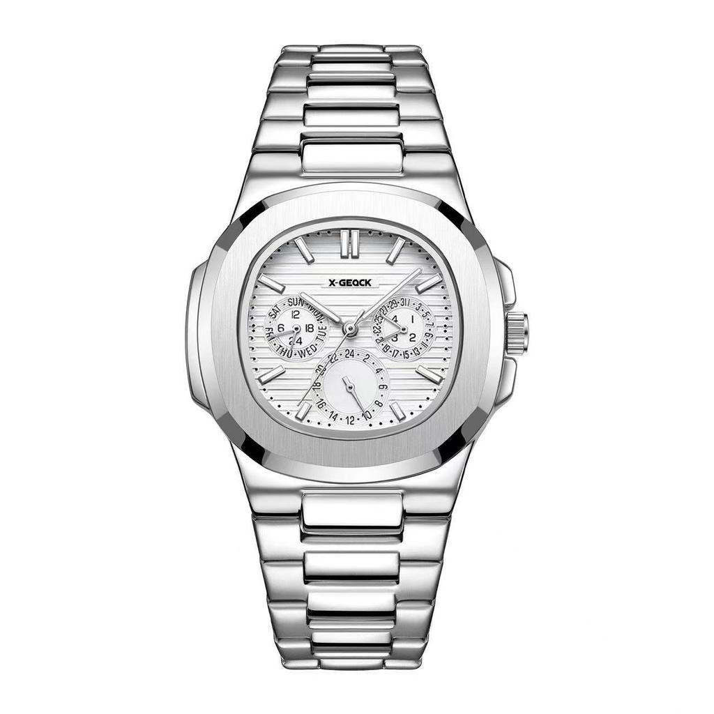 X-Geqck Men'S Calendar Luminous Quartz Watch High Value Business Leisure Watch