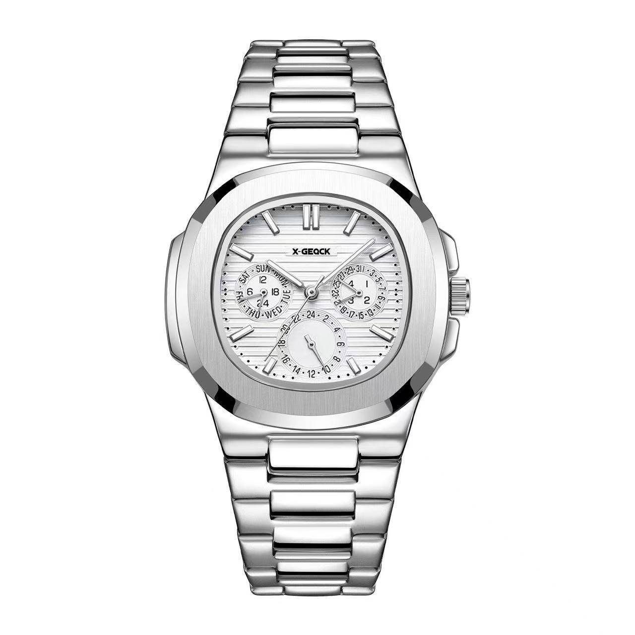 X-Geqck Men S Calendar Luminous Quartz Watch High Value Business Leisure Watch