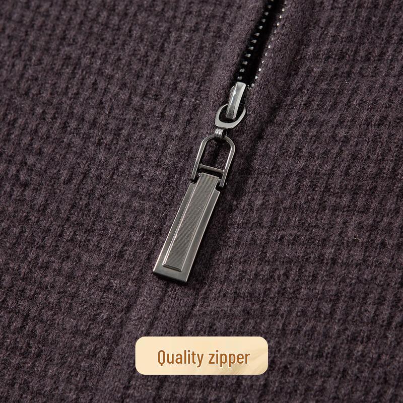 Cardigan bărbați lână cașmir amestec guler stand