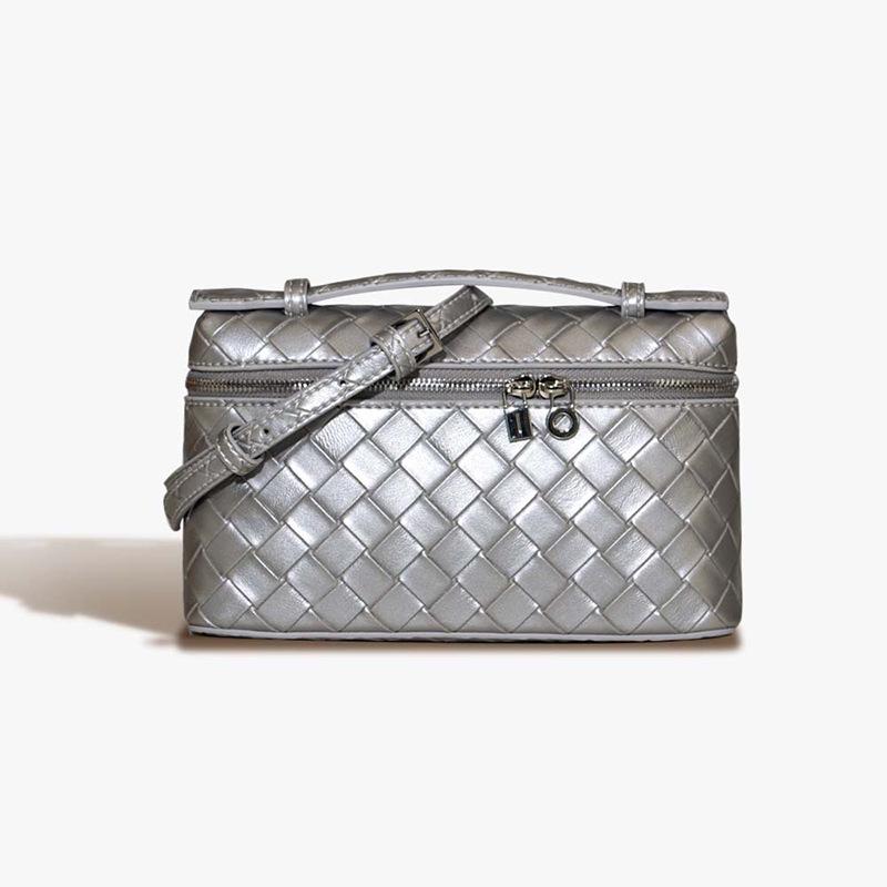 Leather Messenger Bag Retro Fashion 19 Woven Women's Bag Simple Casual Versatile Shoulder Small Square Bag