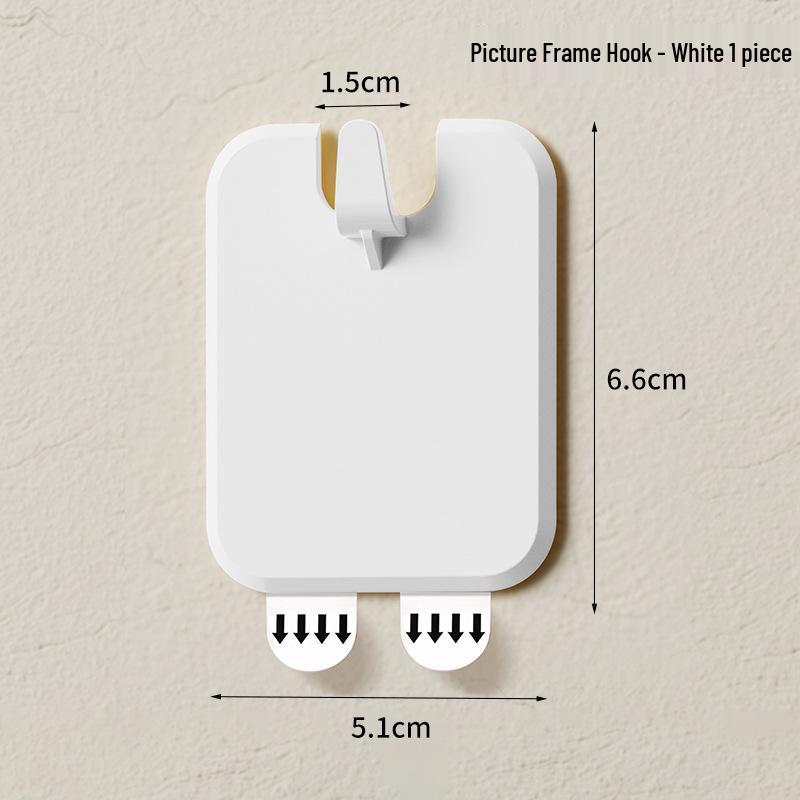 Large Transparent Stainless Steel Adhesive Hook: Strong, Thickened, Waterproof, and Traceless for Kitchen and Bathroom Use