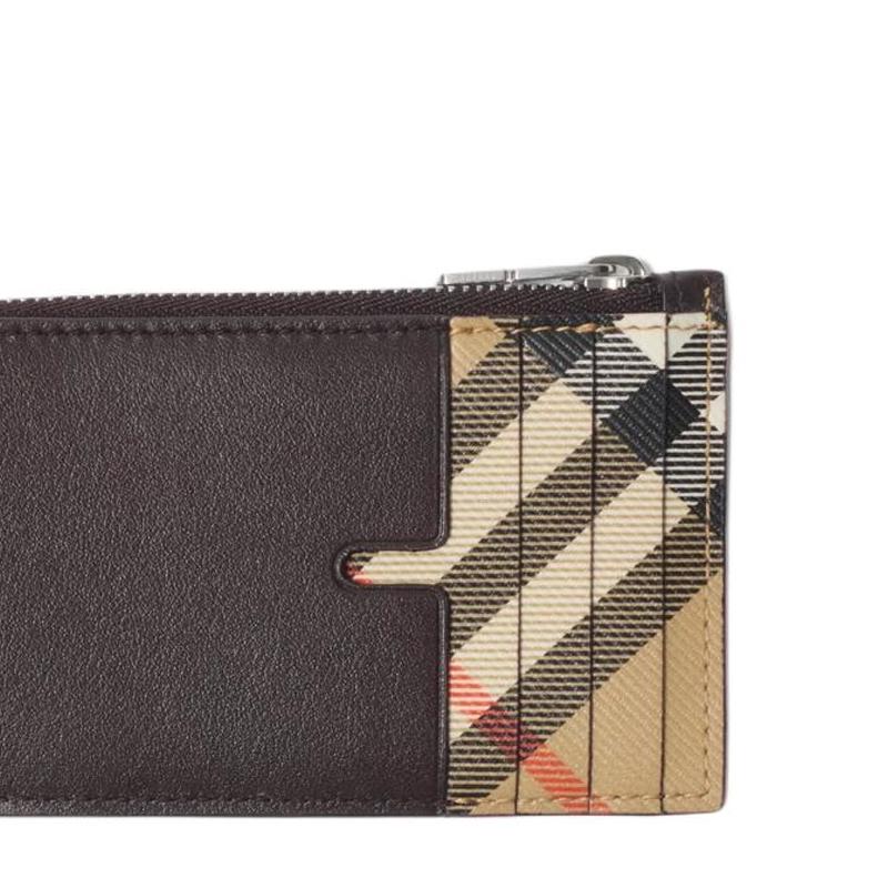 Burberry Embossed Equestrian Knight Pattern Leather Card Holder Men Accessories Beige 81189391