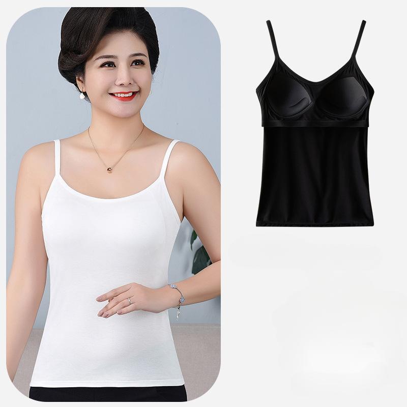 Spring New Style of Halter Top with Breast Pad and Sleeveless Top Inside