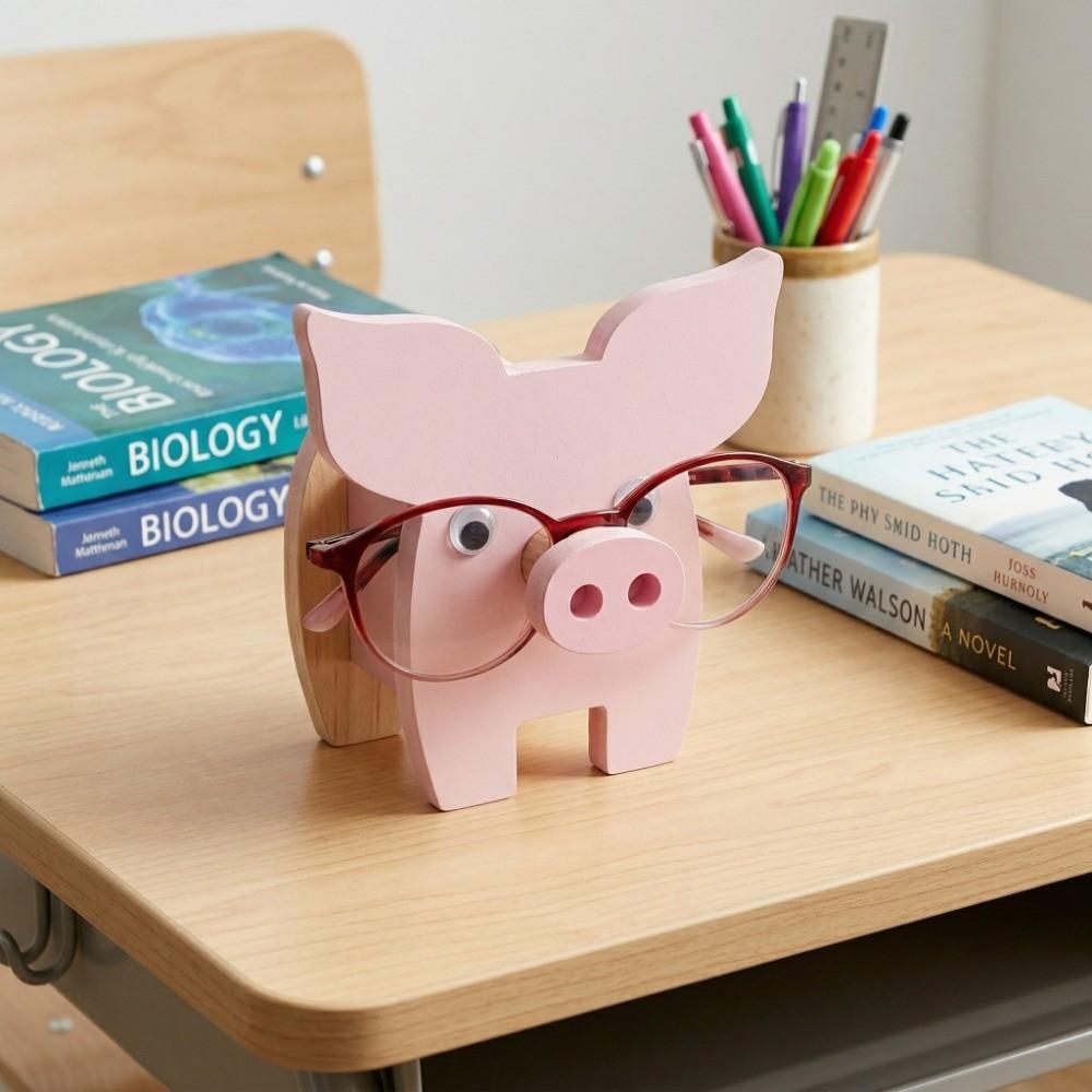 Wooden Glasses Display Stand Animal Shaped Desktop Rack Animal Eyeglass Holder  Nightstand