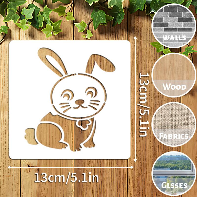 Original Drawing Tool, 16 Pieces/set, Animal Drawing Template, Rabbit Drawing Template, Cat and Dog Drawing Template, Animal Theme, DIY Tool
