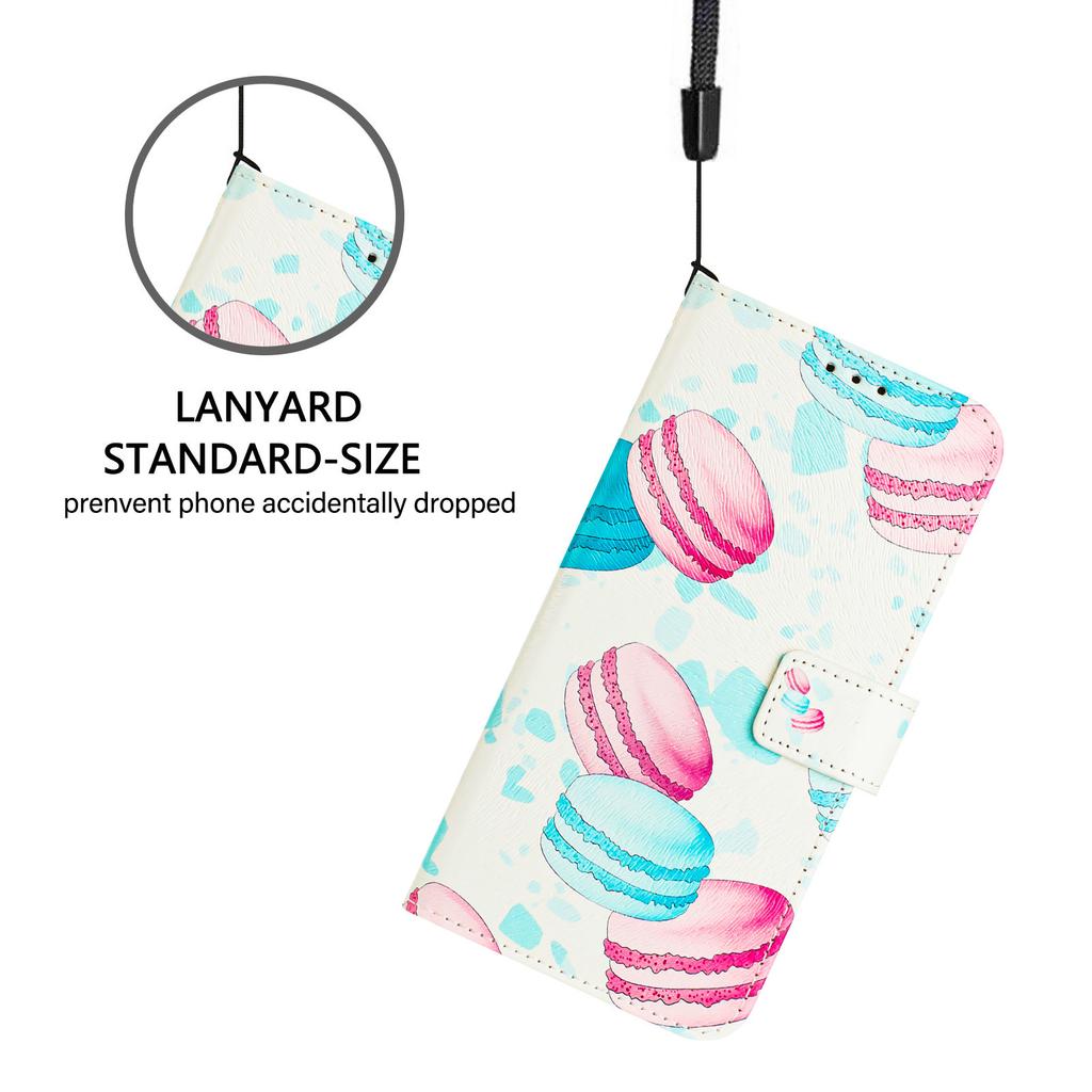 Applicable to Motorola G37 Power mobile phone leather case painted three card flip G67/G77/G87