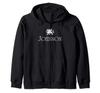 Johnson Surname Welsh Surname Welsh Heraldic Dragon Zip Hoodie