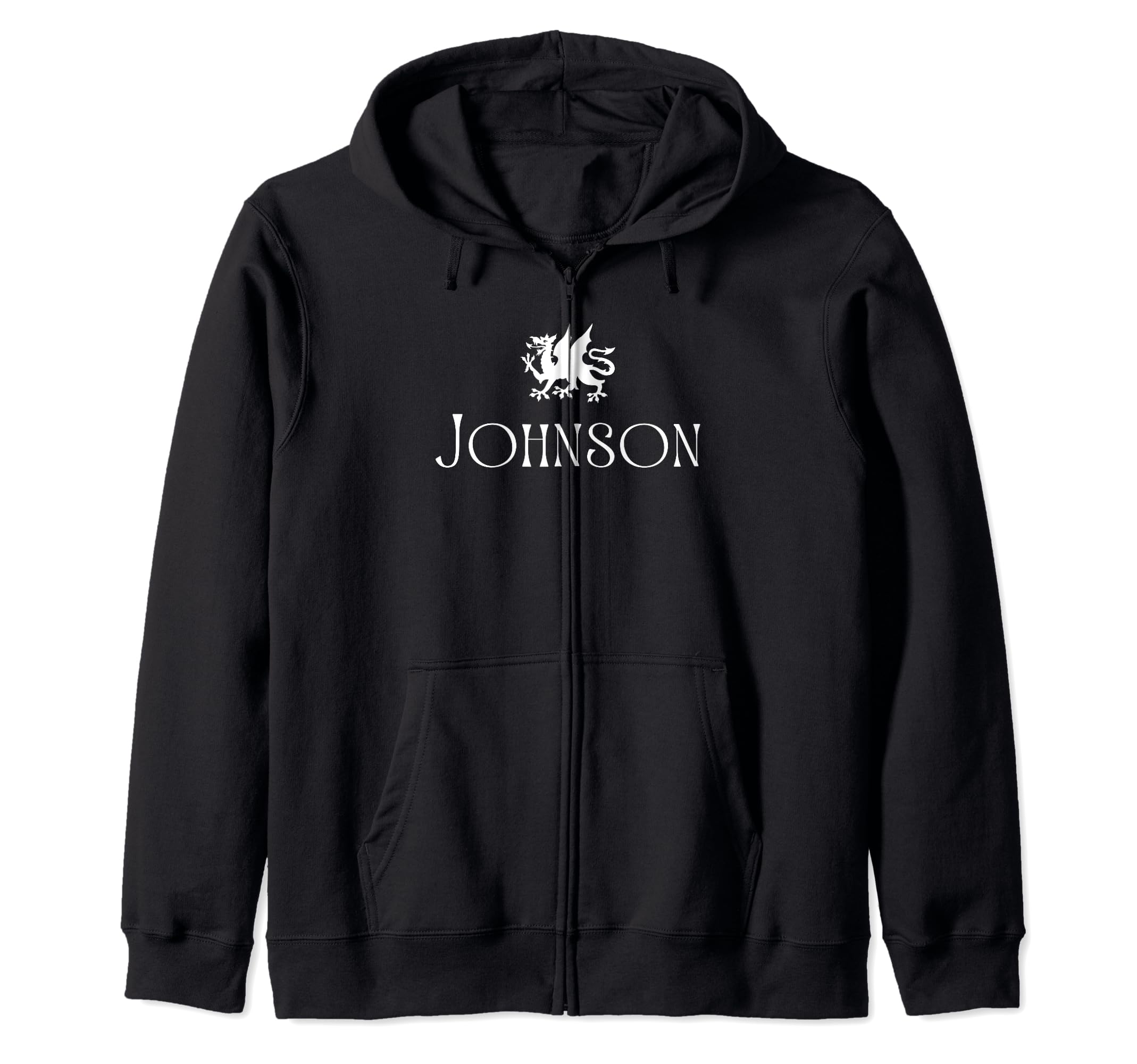 

Johnson Surname Welsh Surname Welsh Heraldic Dragon Zip Hoodie