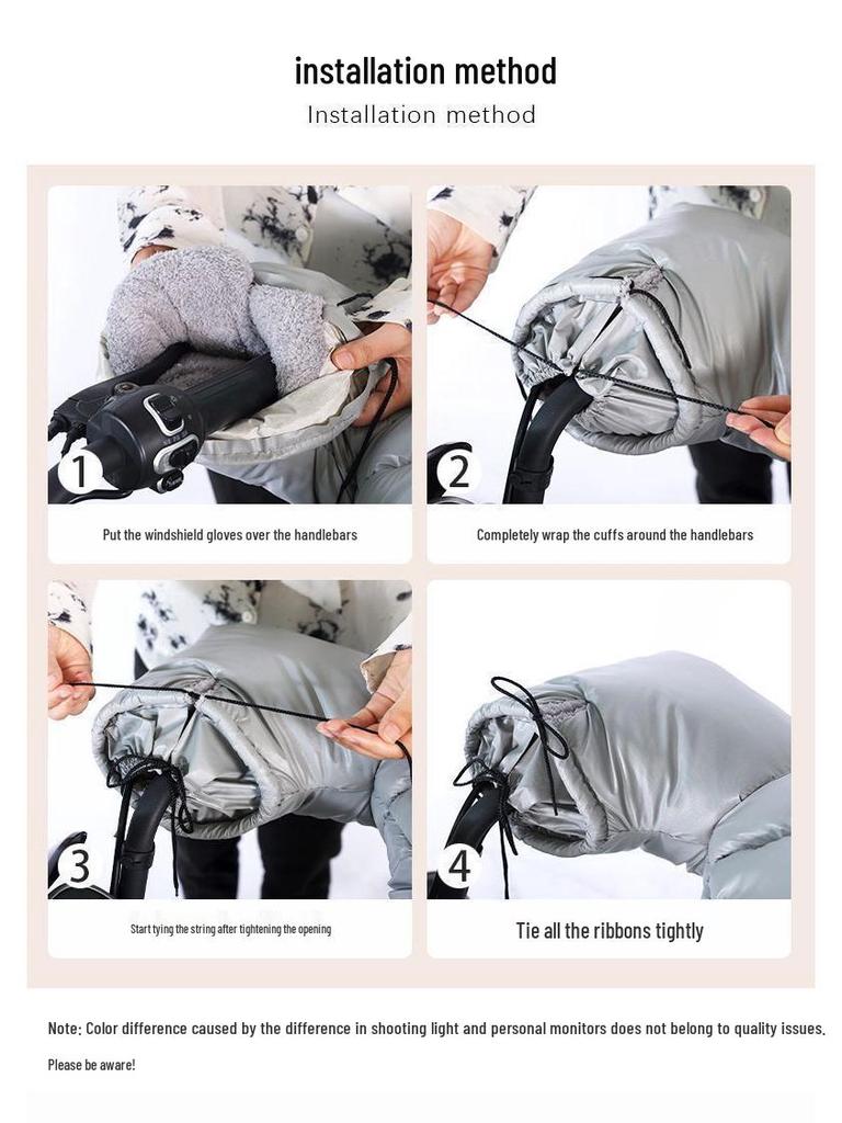 Electric Bicycle Winter Windshield Quilt: Thickened, Warm, Waterproof, Cold-Proof, Plus Velvet.