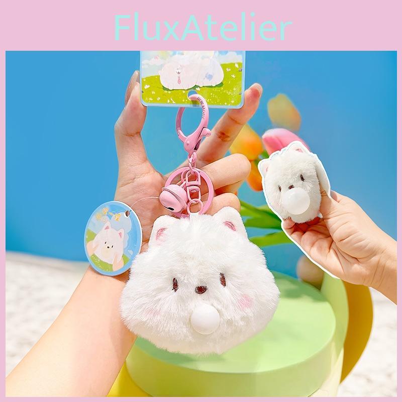 With Samoyed Bee Egg Magnetic Attraction Plush Keychain Toy Pendant Gift Kids