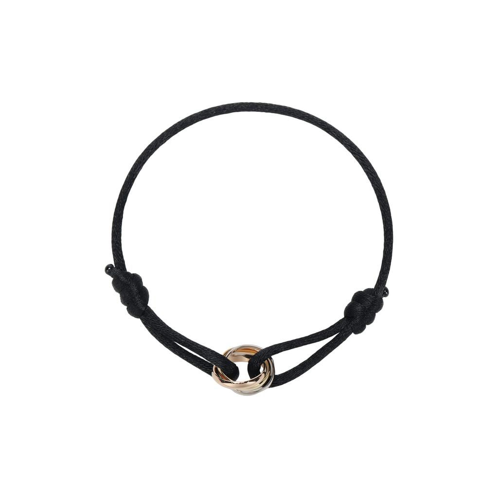 Cartier Trinity 18K Gold 18K White Gold 18K Rose Gold Rope Bracelets Unisex Multicolor B6016700