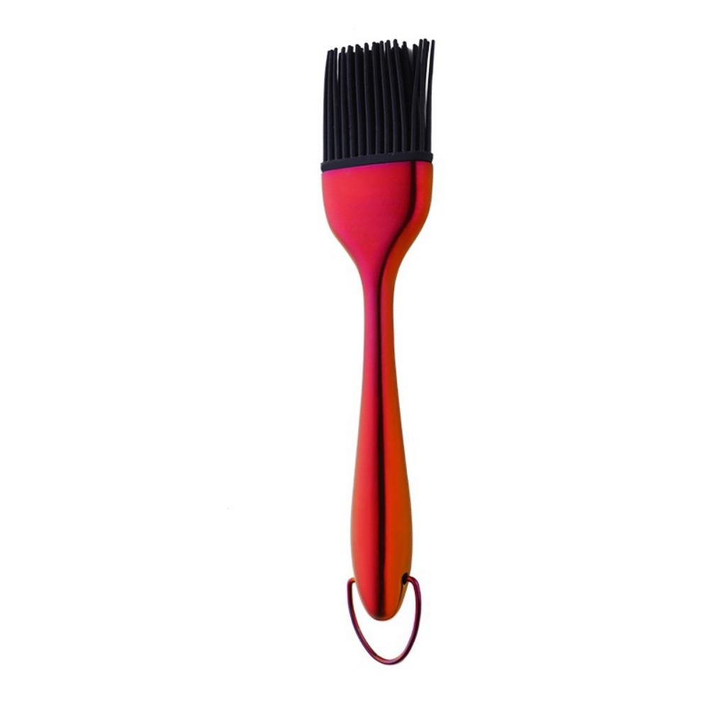 Heat Resistant BBQ Grill Oil Sauce Brush Hangable Pastry Brushes Durable Oil Brushes  BBQ Tools