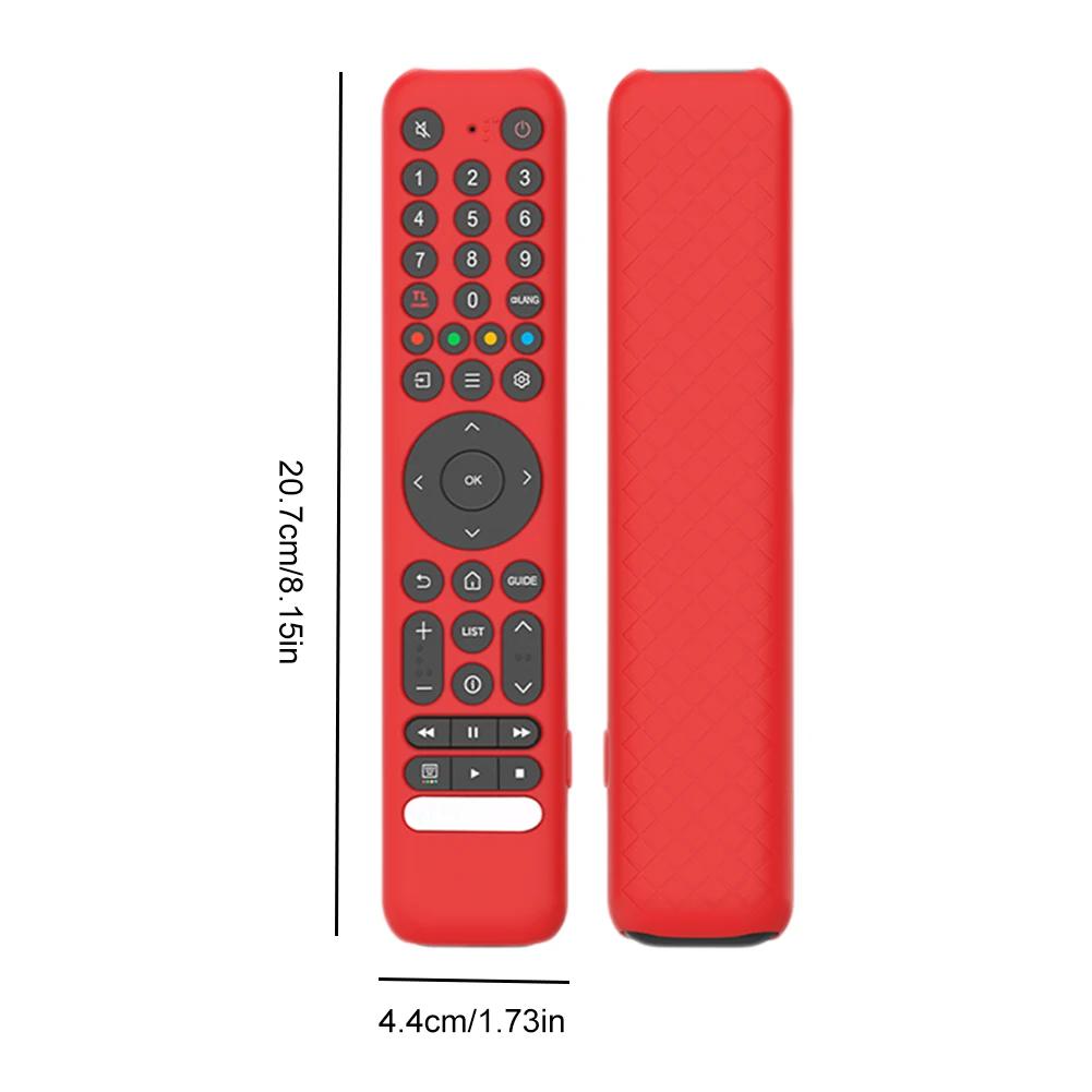 Silicone Remote Case for TCL RC716/RC833 GUB1 TV Remote Control Case Shockproof Remote Protective Case Anti-Drop Silicone Sleeve