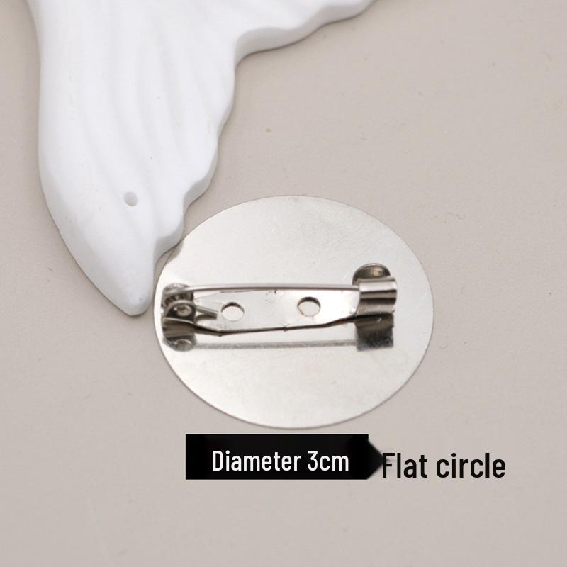 Handmade Lapel Flower Brooch Pin with Lock Clasp for DIY Hair Accessories