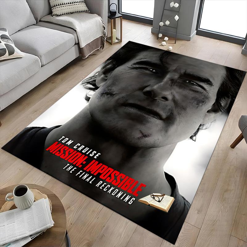 Mission Impossible Carpet For Playroom Bedroom Living Room Sofa Home Decorkids Game Area Rug Nonslip Floor Mat