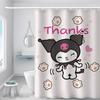 Kuromi Princess Style Waterproof Shower Curtain