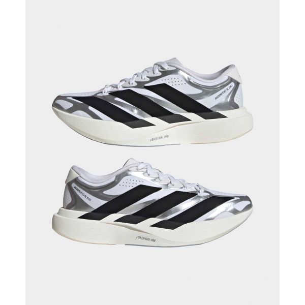 adidas Adizero Evo SL EXO Cloud White Core Black Iron Metallic Damen Sneaker KI4782