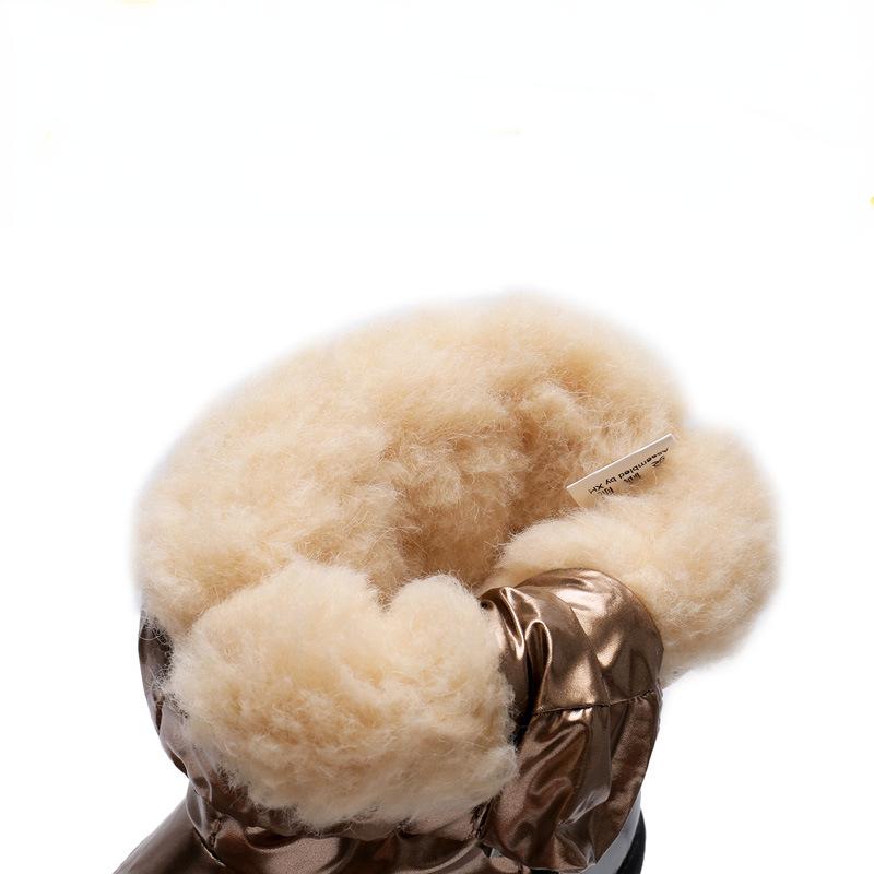 30% Wełna Prawdziwa Zimowe Ciepłe Buty Dziecięce Wodoodporne Dziecięce Śniegowce -30 Stopni Utrzymują Ciepło Dziewczęce Chłopięce Śniegowce Buty Dziecięce