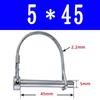 10pcs Carbon Steel Line Lock Pins – Self-Locking Ring Shaft Pins 5x30-55mm For Agricultural, Lawn, Trailer, Boat, Track Applications