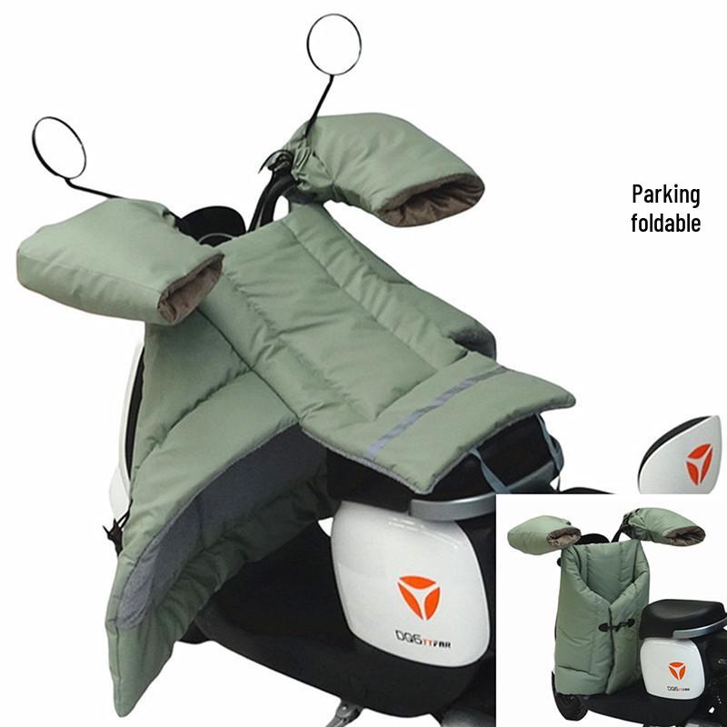 Electric Car & Motorcycle Winter Windshield Quilt - Thickened Velvet Leather