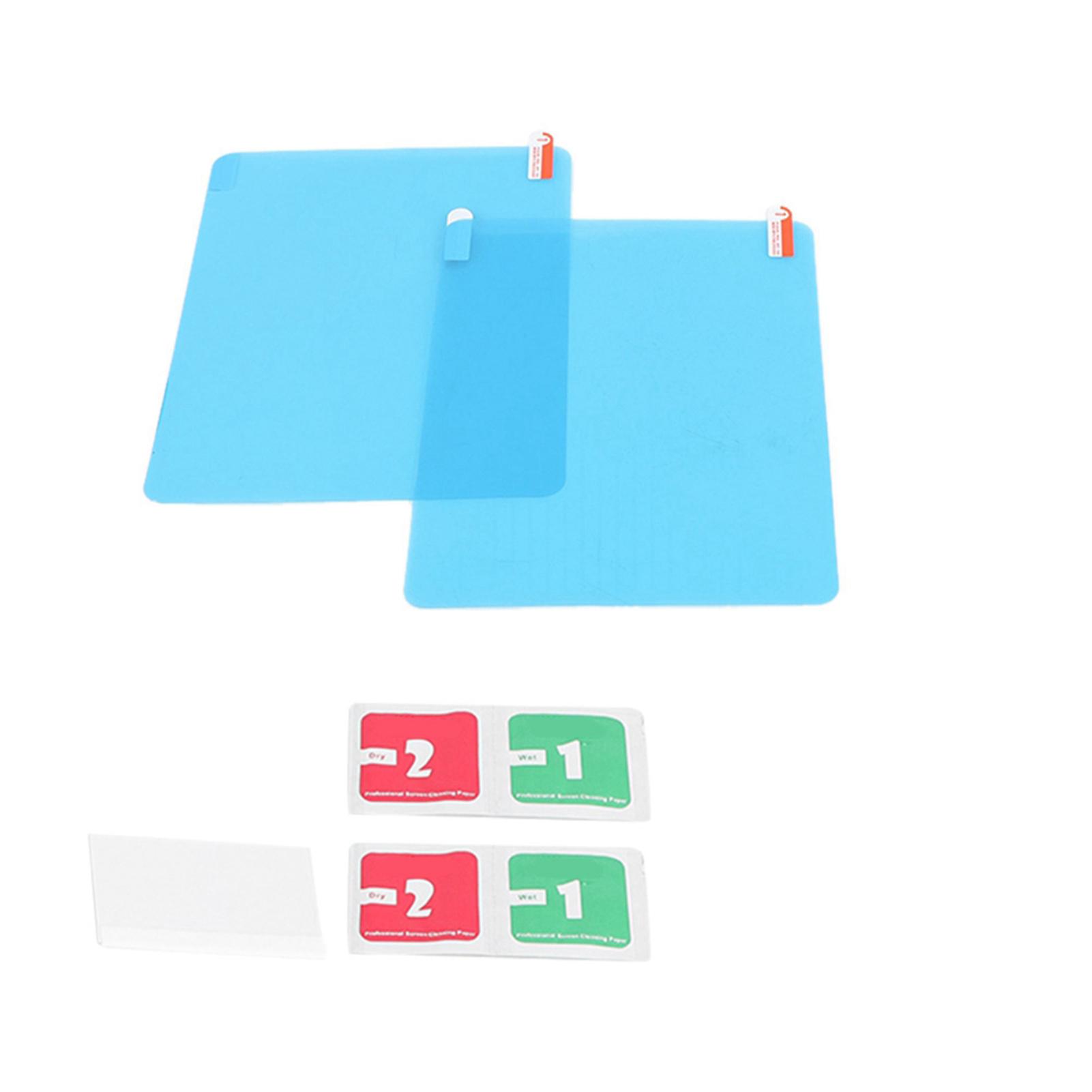 Anti Fog ive Film Oval Rain for Car Rearview Mirror 2pcs Rainproof with Clean Cloth and Scraper Universally Designed for Automotive Truck Trail