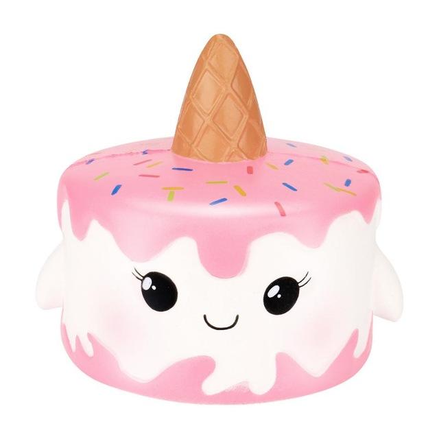 

Kawaii Jumbo Cartoon Cake Slow Rising Cream Scented Stress Reliever Toys 4.30 Pink #1