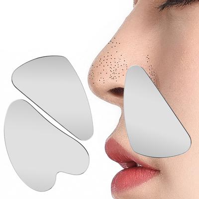 1 buc din oțel inoxidabil pentru curățarea foliculilor de păr răzuitoare pentru puncte negre Gua Sha răzuitoare masaj pentru placa de îngrijire a pielii faciale masaj facial