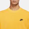 Nike Sportswear Logo Crew Neck Sweatshirt Men Tops Yellow DA0022-713