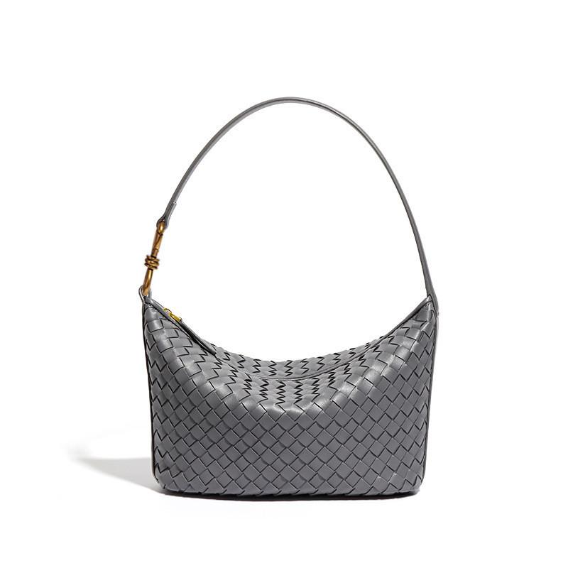 IELGY Geantă de nișă la modă de sub braț, țesută manual, geantă de umăr messenger la modă, geantă portabilă casual și simplă pentru cutia de prânz