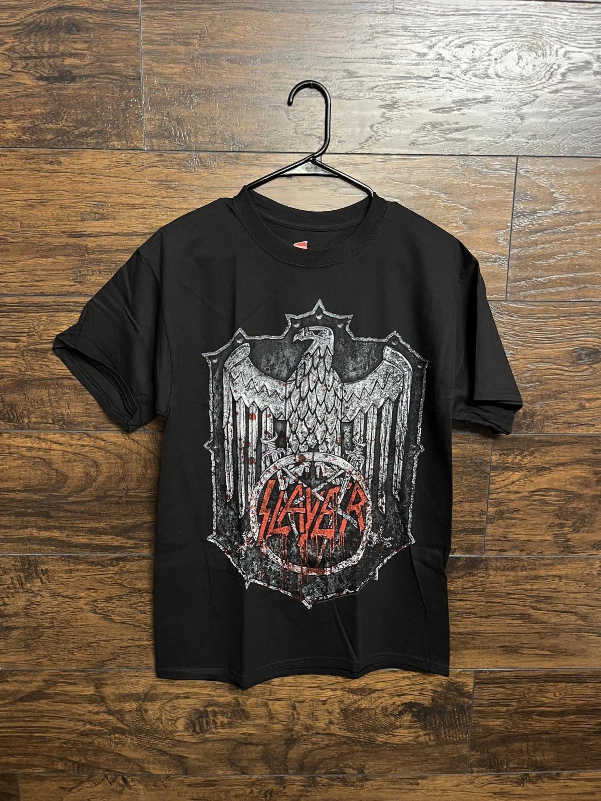 Slayer Eagle T-shirt - Slayer Bloody Shield 2017 Tour Tee -M S