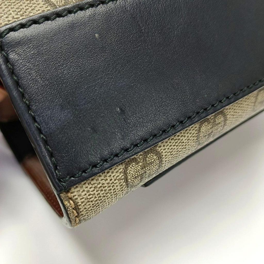 [Pre-Owned] Padlock Moonlight Treasure Box Series Metal Lock Logo Canvas And Leather Crossbody Bag Small - Very Good #1OOWI87